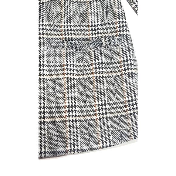 Soft Surroundings St. James plaid blazer Jacket PS black gray - Picture 5 of 7